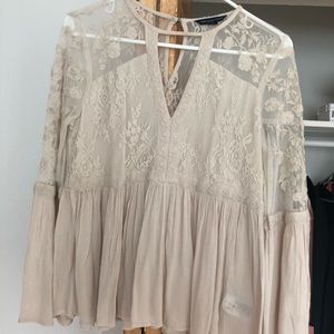 Lace American Eagle Top